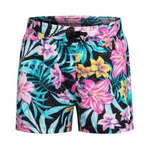 Hurley Girls Hacci Hibiscus French Terry Shorts Multi Size S 0655